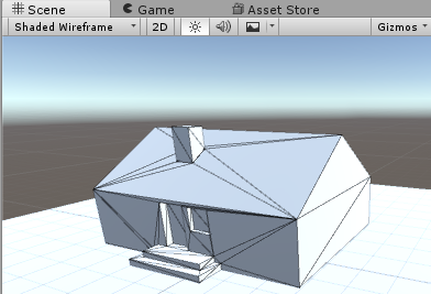 shaded and wireframe mode on unity